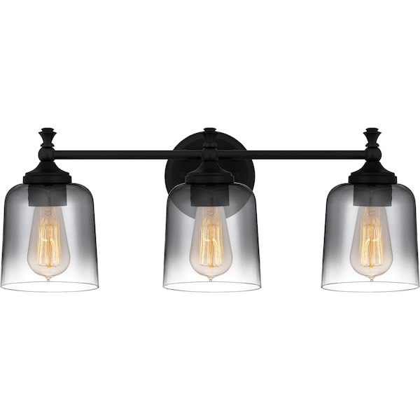 Quoizel Jenson Bath 3 Lights Matte Black JEN8624MBK - main
